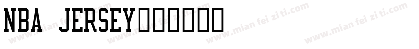 NBA Jersey字体转换